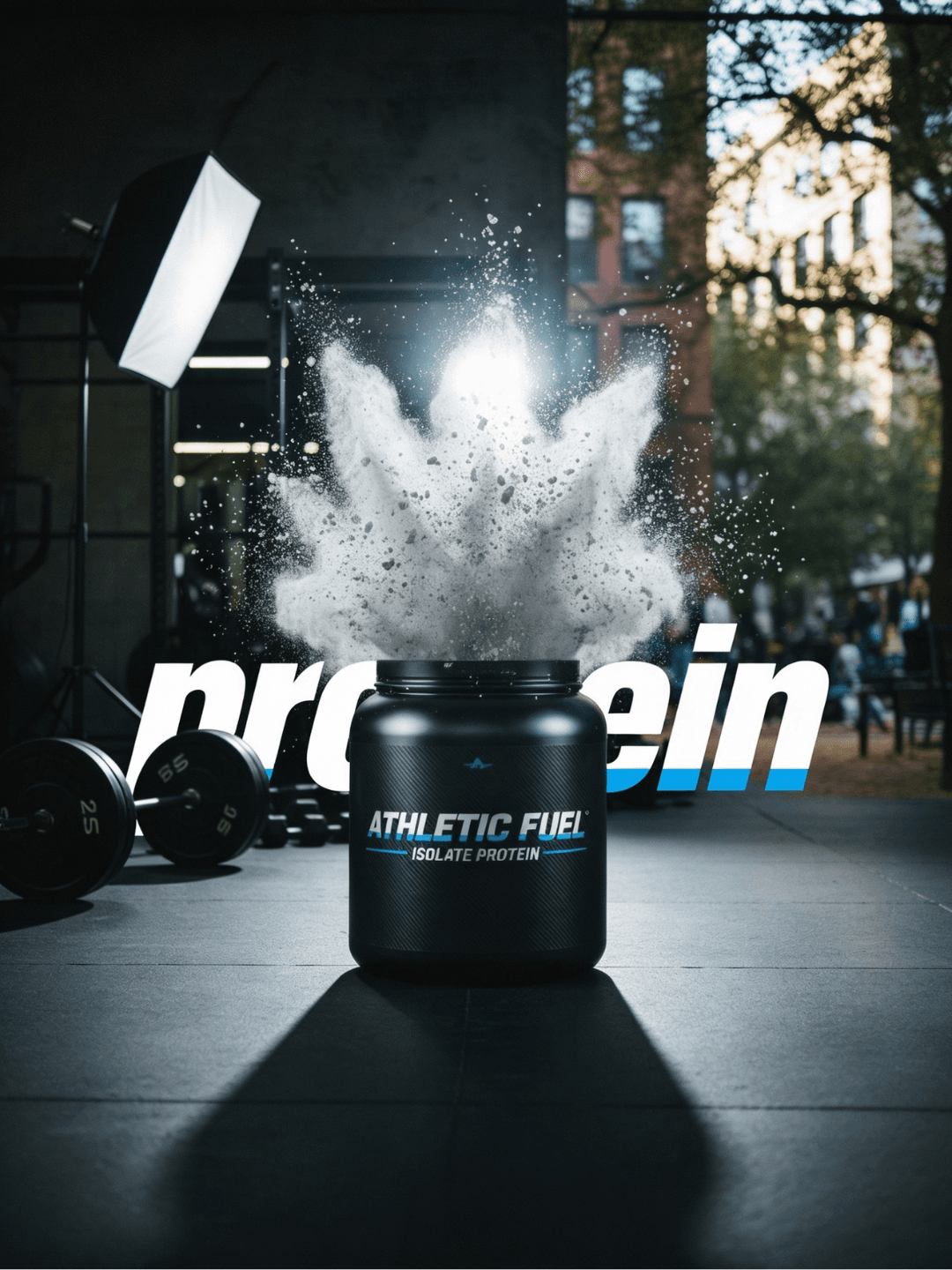 Athletic Fuel protein supplement ad creative — Veronix Labs